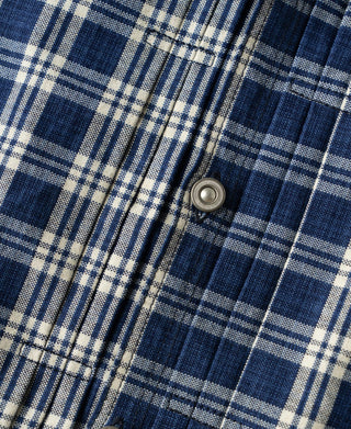 Lot 891 1890s Triple-Pleat Palaka Plaid Work Jacket