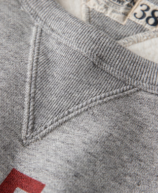 1940s Heavyweight SKI V-Inset Sweater - Grey