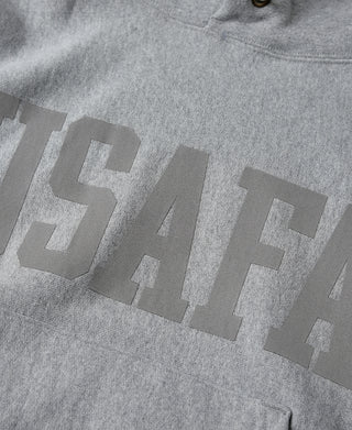 1970s USAFA 18 oz Reverse Weave Hoodie - Gray