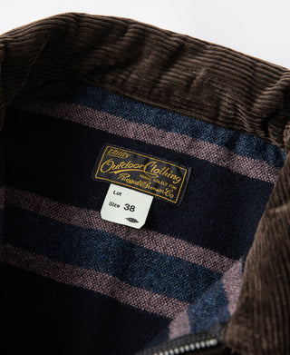 1940s Heavyweight Corduroy Cossack Jacket - Brown