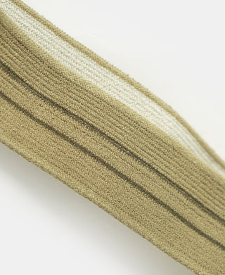 Vintage Striped Y-Back Button-On Suspenders – Khaki