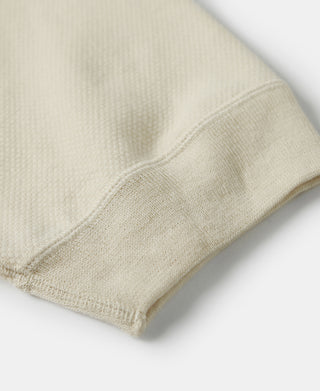 Waffle Knit Pocket T-Shirt - Apricot