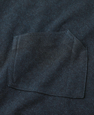 1930s Slanted Pocket Tubular T-Shirt - Navy