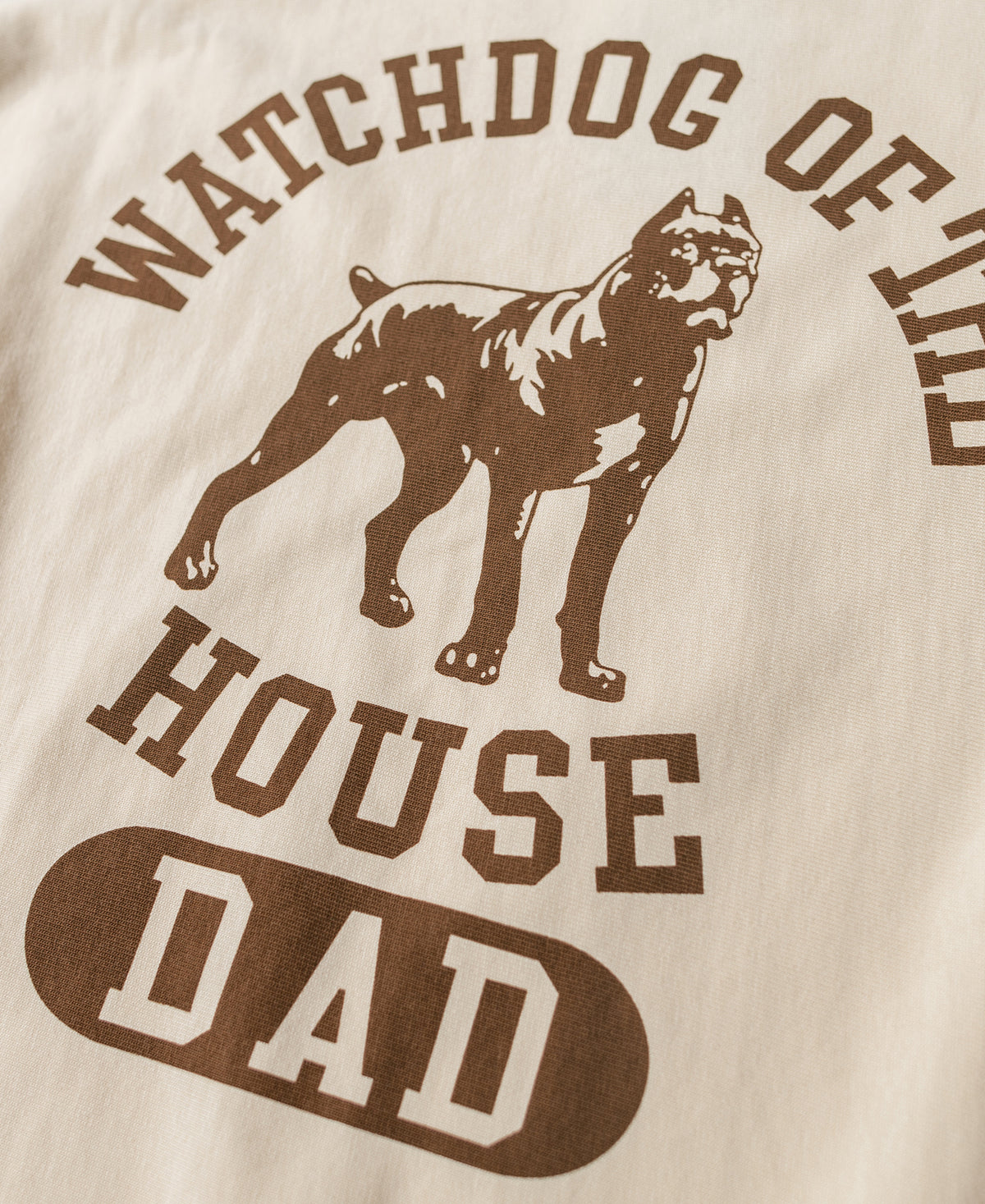 Watchdog Logo-Print Reverse Weave T-Shirt - Apricot