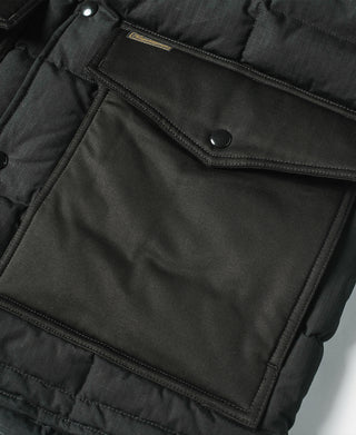 Box Quilted Down Liner Jacket - Black