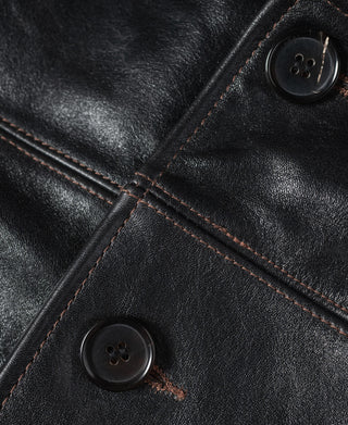 Lot 339 1920s Horsehide Leather Brakeman Coat