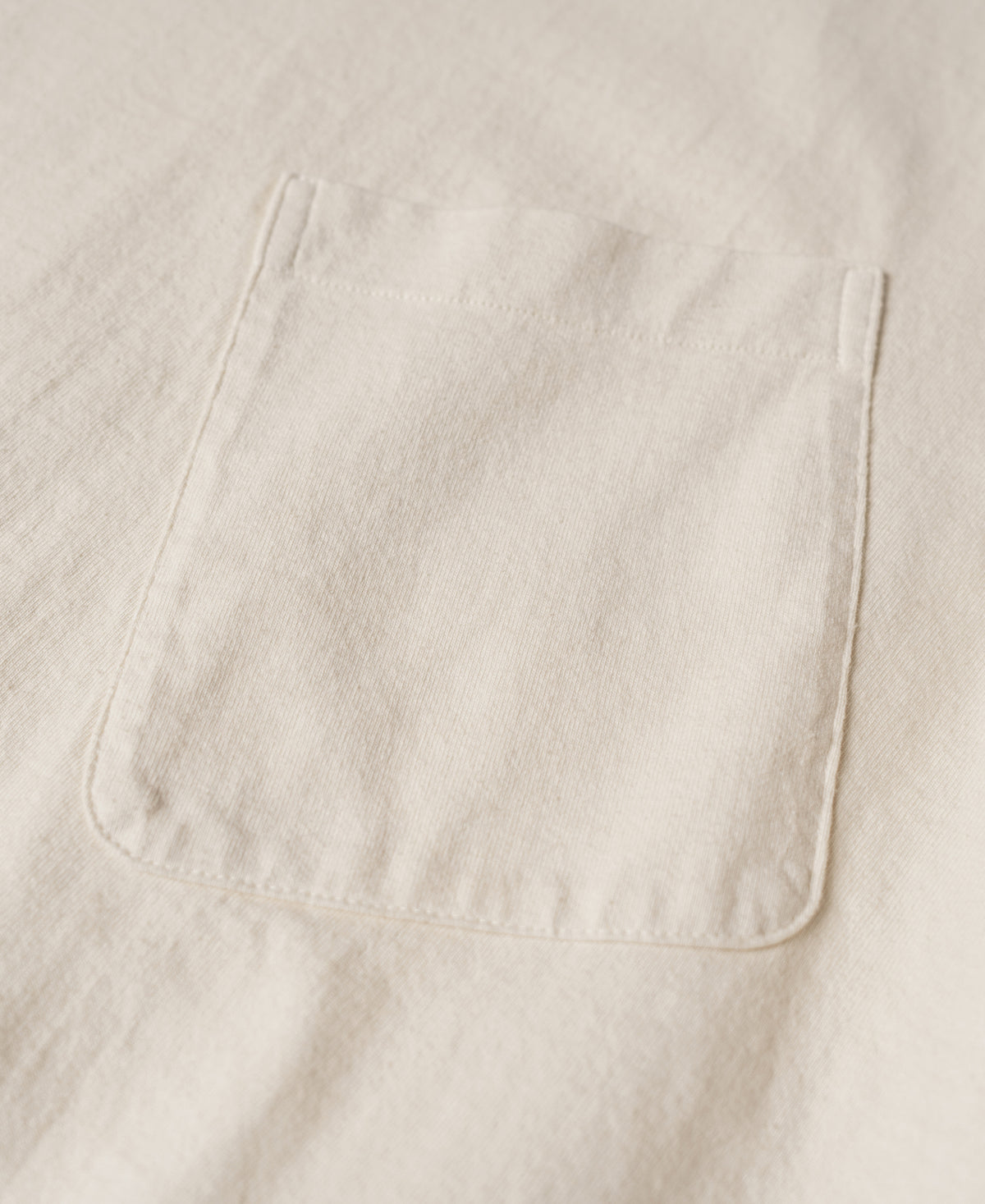 Slanted Pocket High Twist Cotton Tubular T-Shirt - Apricot