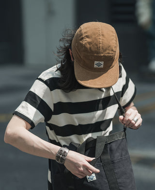 12.5 oz Corduroy 5 Panel Cap - Khaki