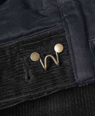 1920s Heavy-Duty Corduroy Work Pants - Black