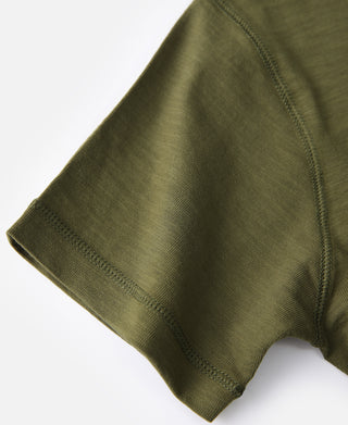 10.5 oz US Cotton Tubular Gusset T-Shirt - Green