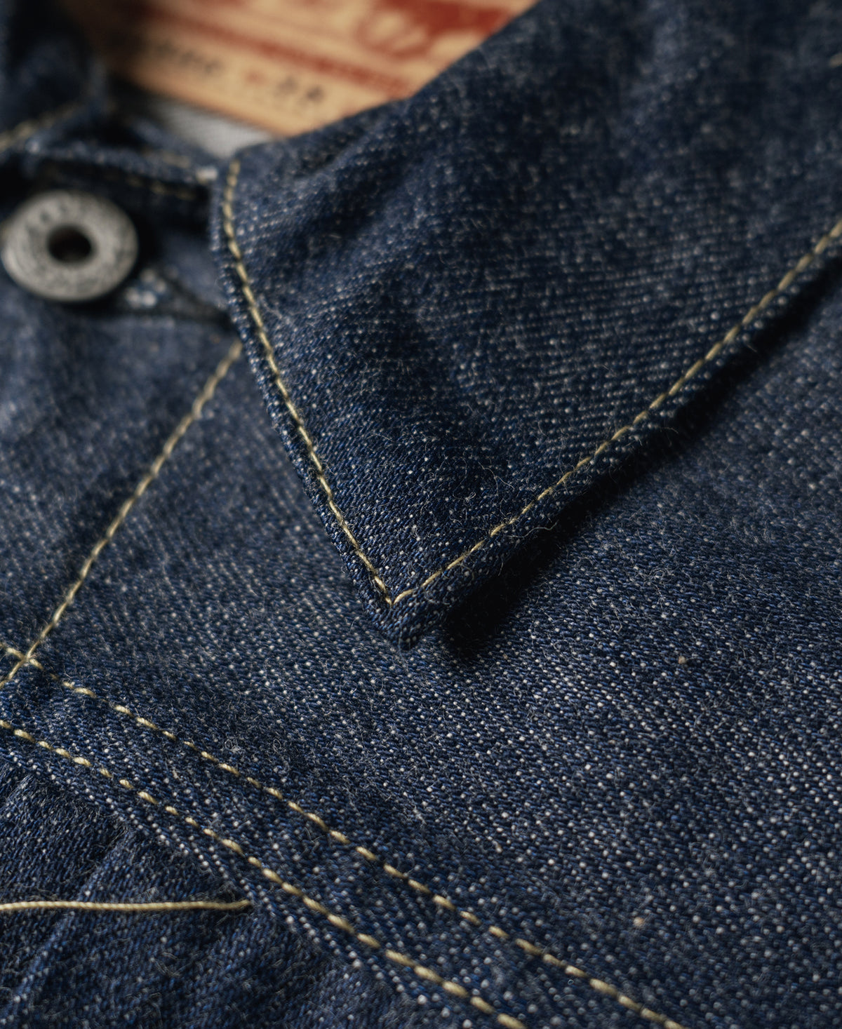 Bronson Retro 1878 Workwear Denim Jackets Selvage Men's Classic Jeans Blue