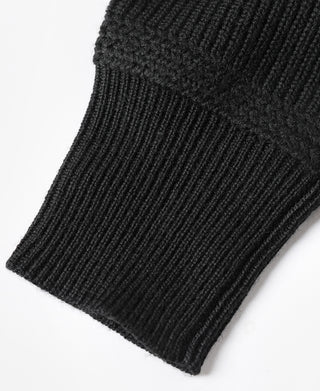 US Army High Neck Wool Sweater - Black