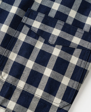 Lot 913 1910s Single-Pocket Palaka Plaid Work Jacket