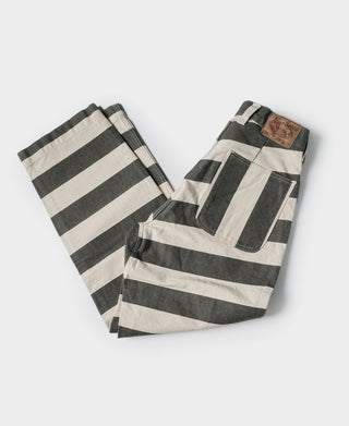 Heavyweight Wide Striped Prisoner Pants