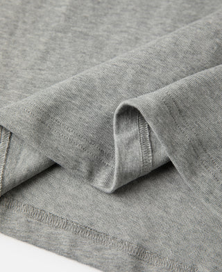 Hem Detail of Vintage Short Sleeve Henley T-Shirt