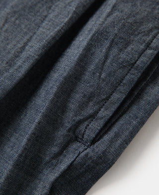 1930s Double-Pleated Chambray Pants