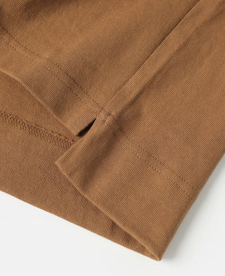 9.8 oz Cotton Classic Pocket T-Shirt - Light Brown　