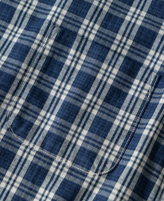 1940s Camp-Collar Palaka Plaid Shirt Jacket
