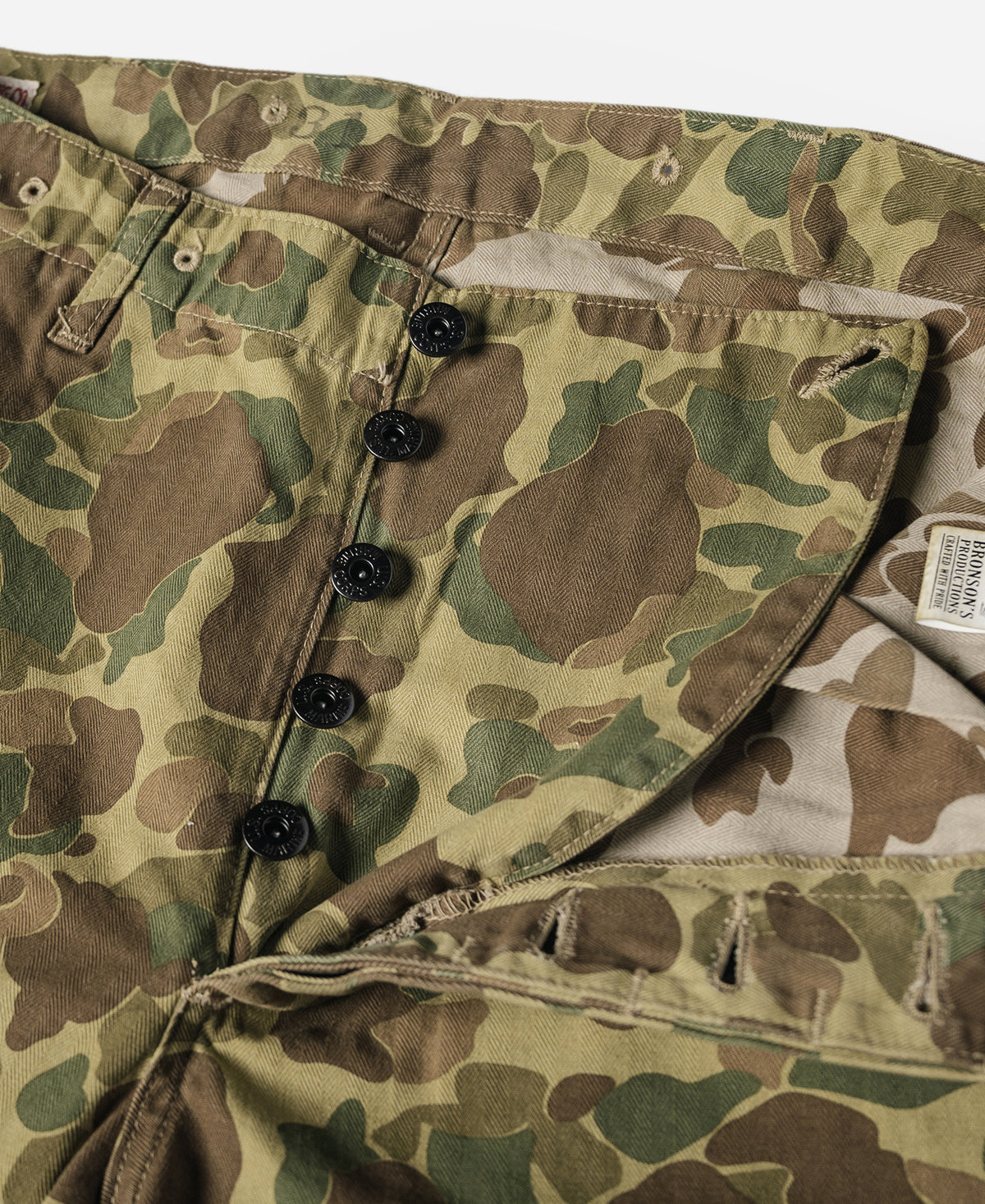 US Army M-1943 Herringbone Cotton Camouflage Pants (Modified)