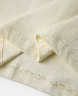 Hem Detail of Vintage Short Sleeve Henley T-Shirt
