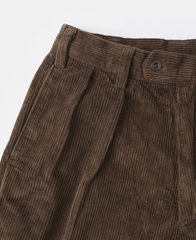 12.5 oz 8 Wale Corduroy Trousers - Brown | Suit Pants Style | Bronson