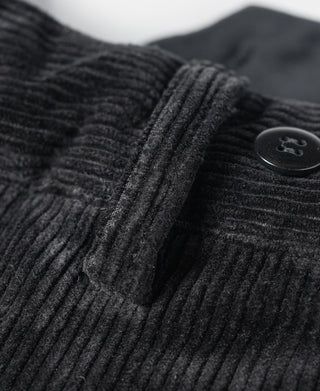 1920s Heavy-Duty Corduroy Work Pants - Black