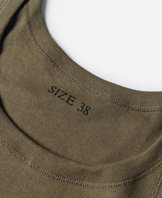 Military Cotton Tank Top - Olive