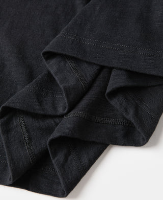 10.5 oz Cotton Tubular Gusset T-Shirt - Black