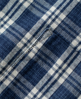 1940s Camp-Collar Palaka Plaid Shirt Jacket