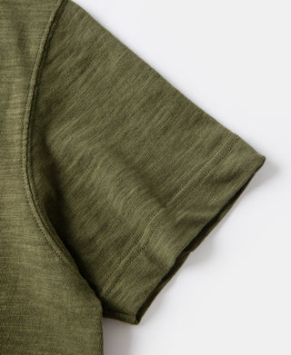 10.5 oz Cotton Tubular Gusset T-Shirt - Green