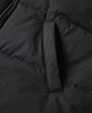 1970s Vintage Quilted Padded Vest - Black