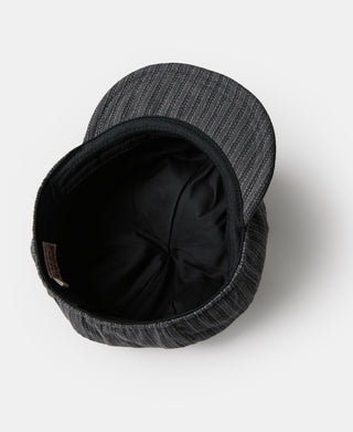 Yarn-Dyed Stripe Newsboy Cap