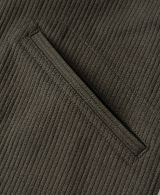 1940s Pique Stripe Cotton Cossack Jacket - Coffee