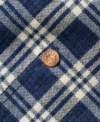 Lot 891 1890s Triple-Pleat Palaka Plaid Work Jacket