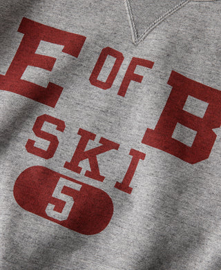 1940s Heavyweight SKI V-Inset Sweater - Grey