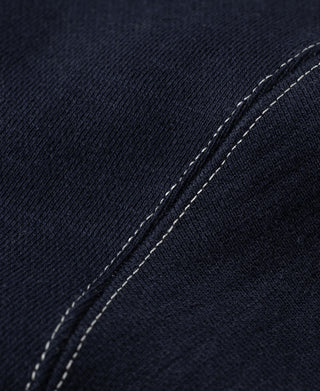 V-Inset Two-Tone Sweatshirt - Navy