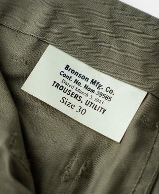 USMC P-41 HBT Utility Fatigue Trousers