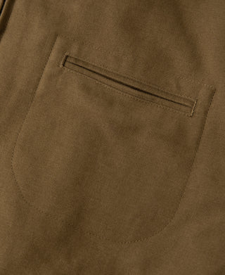 1940s Houndstooth-Lined Moleskin Cossack Jacket – Brown