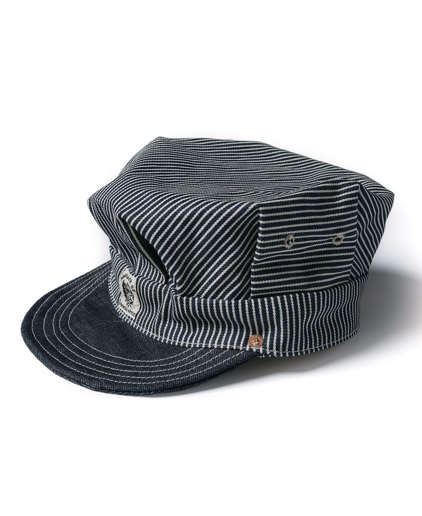Hickory Stripe Railroad Engineer Cap | Bronson
