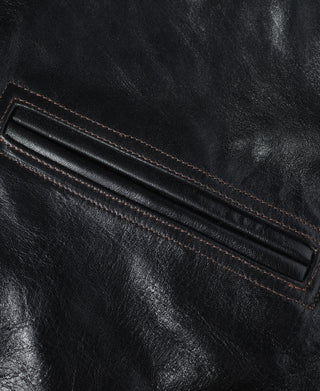 Lot 339 1920s Horsehide Leather Brakeman Coat