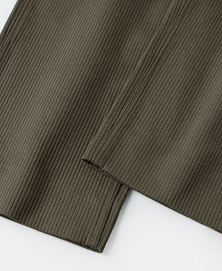 1940s Pique Stripe Cotton Work Trousers - Light Coffee
