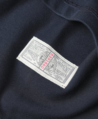 Vintage Long Sleeve Henley Shirt - Navy