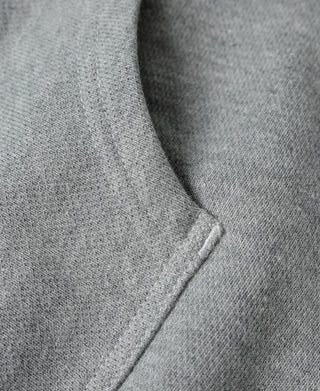 1950s Wind Shield Full-Zip Thermal Hoodie - Gray