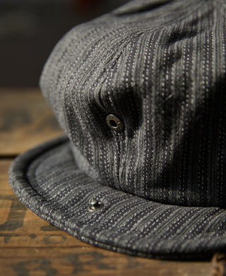 Yarn-Dyed Stripe Newsboy Cap