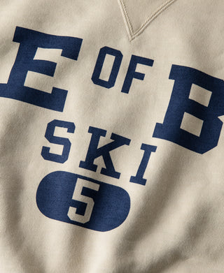 1940s Heavyweight SKI V-Inset Sweater - Apricot