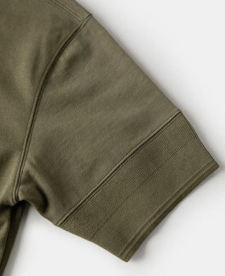 Vintage Short Sleeve Henley T-Shirt - Olive