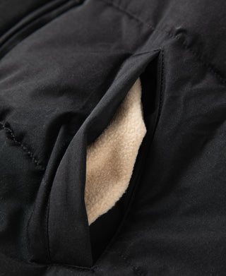 1970s Vintage Quilted Padded Vest - Black