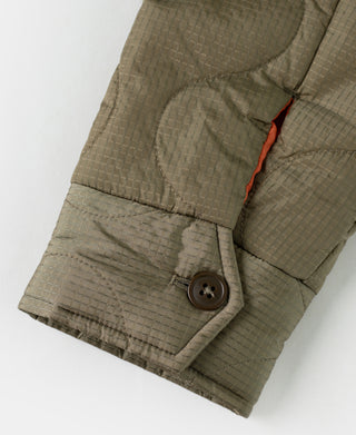 Vietnam War Quilted Padded Souvenir Jacket - Olive