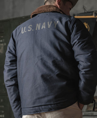 1943 USN 1st Type N-1 Deck Jacket - Navy/ Stencil