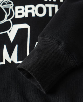 1980s Marine Bulldog Raglan Sweatshirt - Black